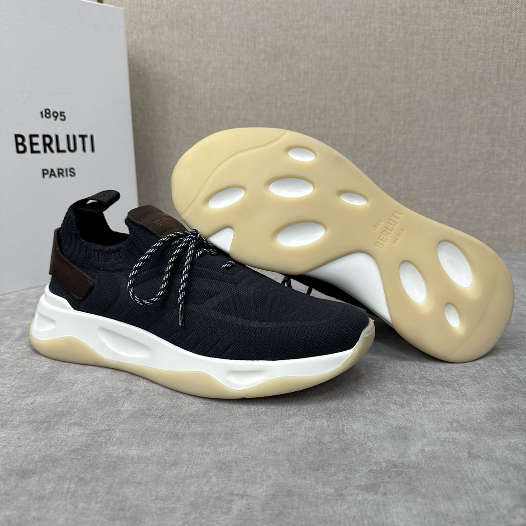 Berlut*布鲁提新品Shadow飞织运动鞋官方10,700原版开发打造轻盈格调如影随行Shadow运