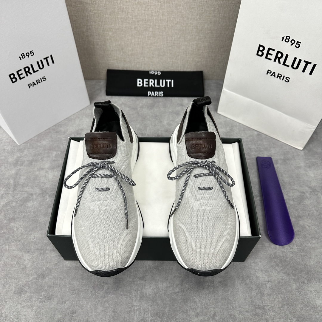 Berlut*布鲁提新品Shadow飞织运动鞋官方10,700原版开发打造轻盈格调如影随行Shadow运