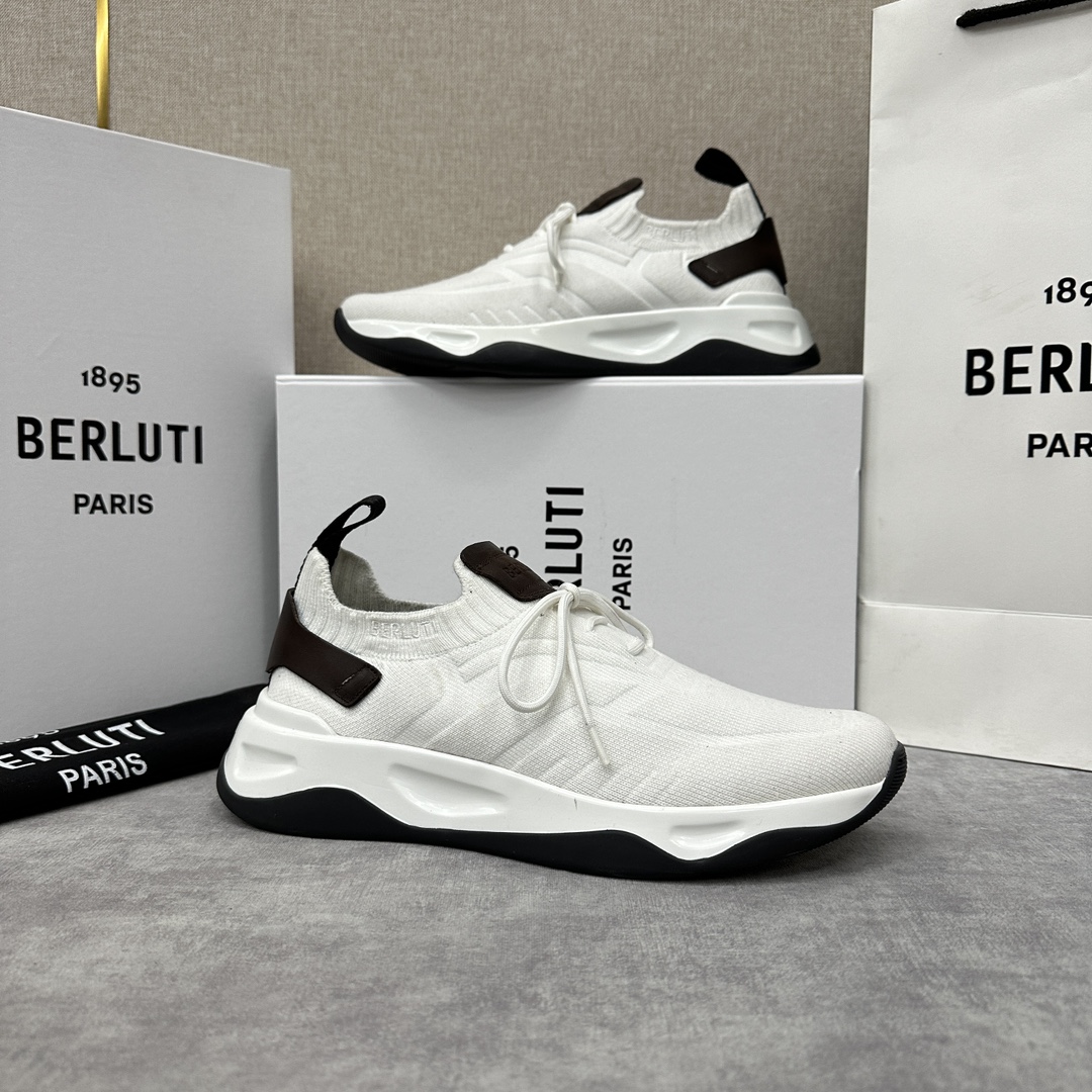 Berlut*布鲁提新品Shadow飞织运动鞋官方10,700原版开发打造轻盈格调如影随行Shadow运