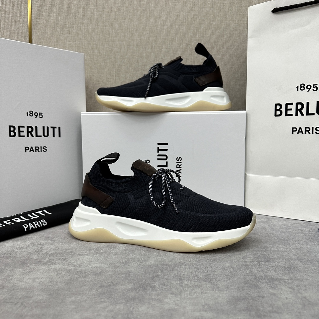 Berlut*布鲁提新品Shadow飞织运动鞋官方10,700原版开发打造轻盈格调如影随行Shadow运