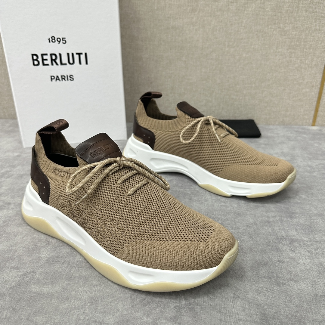 Berlut*布鲁提新品Shadow飞织运动鞋原版开发打造官方11,100作为品牌首款针织运动鞋履这双袜