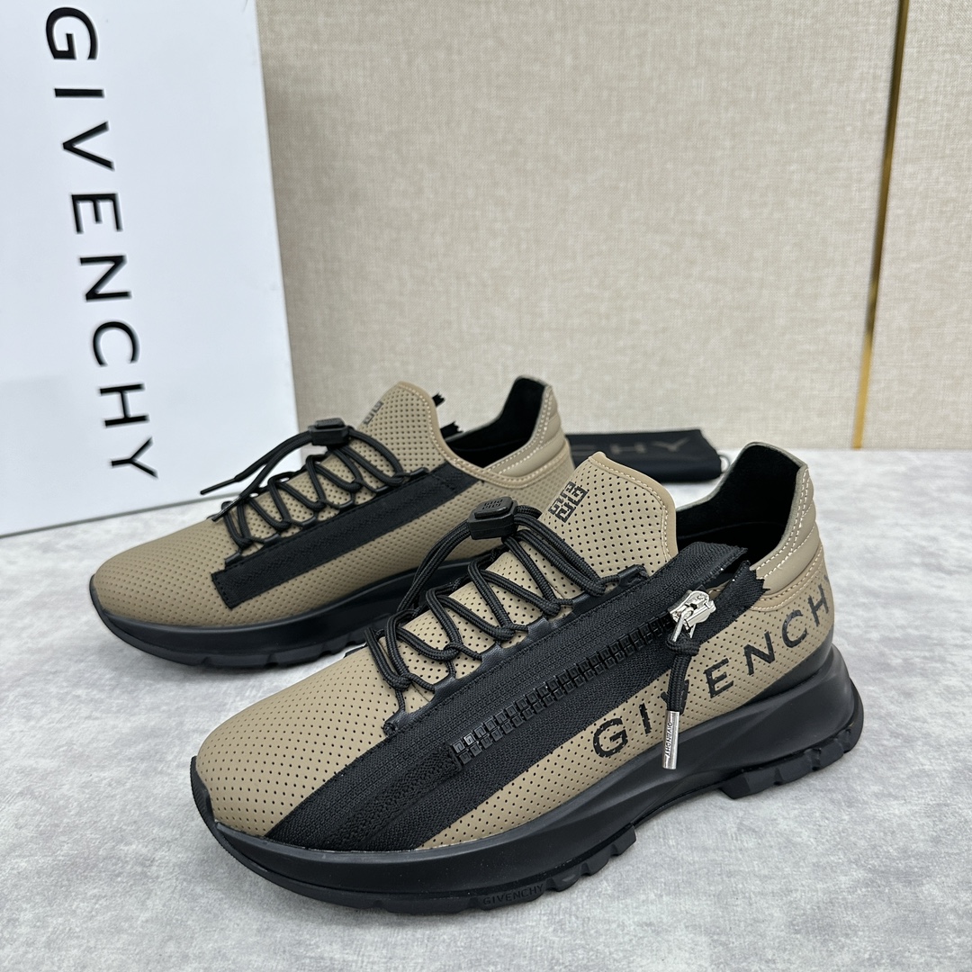 GVX新品Givench*纪梵希SPECTRE慢跑低帮拉链休闲鞋这款运动鞋采用进口牛皮冲孔设计内里牛皮打