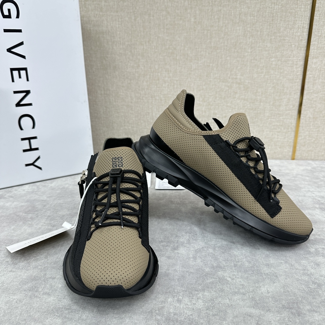 GVX新品Givench*纪梵希SPECTRE慢跑低帮拉链休闲鞋这款运动鞋采用进口牛皮冲孔设计内里牛皮打