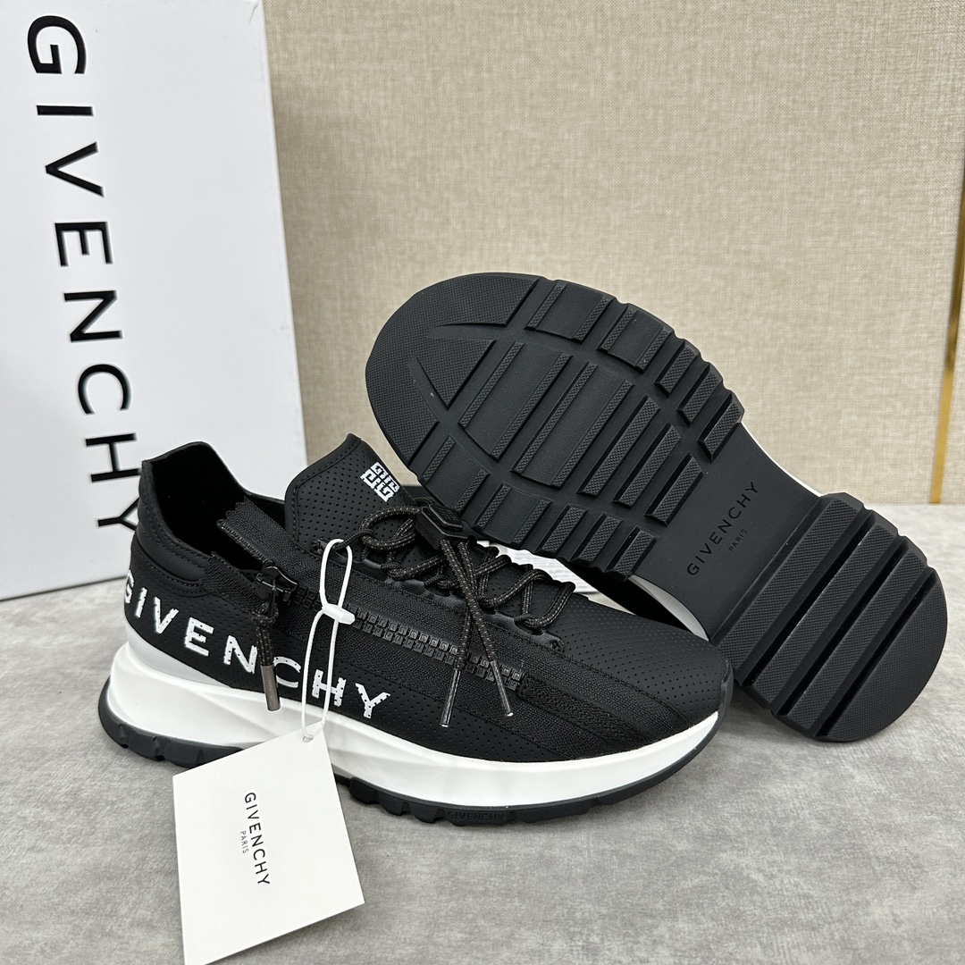 GVX新品Givench*纪梵希SPECTRE慢跑低帮拉链休闲鞋这款运动鞋采用进口牛皮冲孔设计内里牛皮打