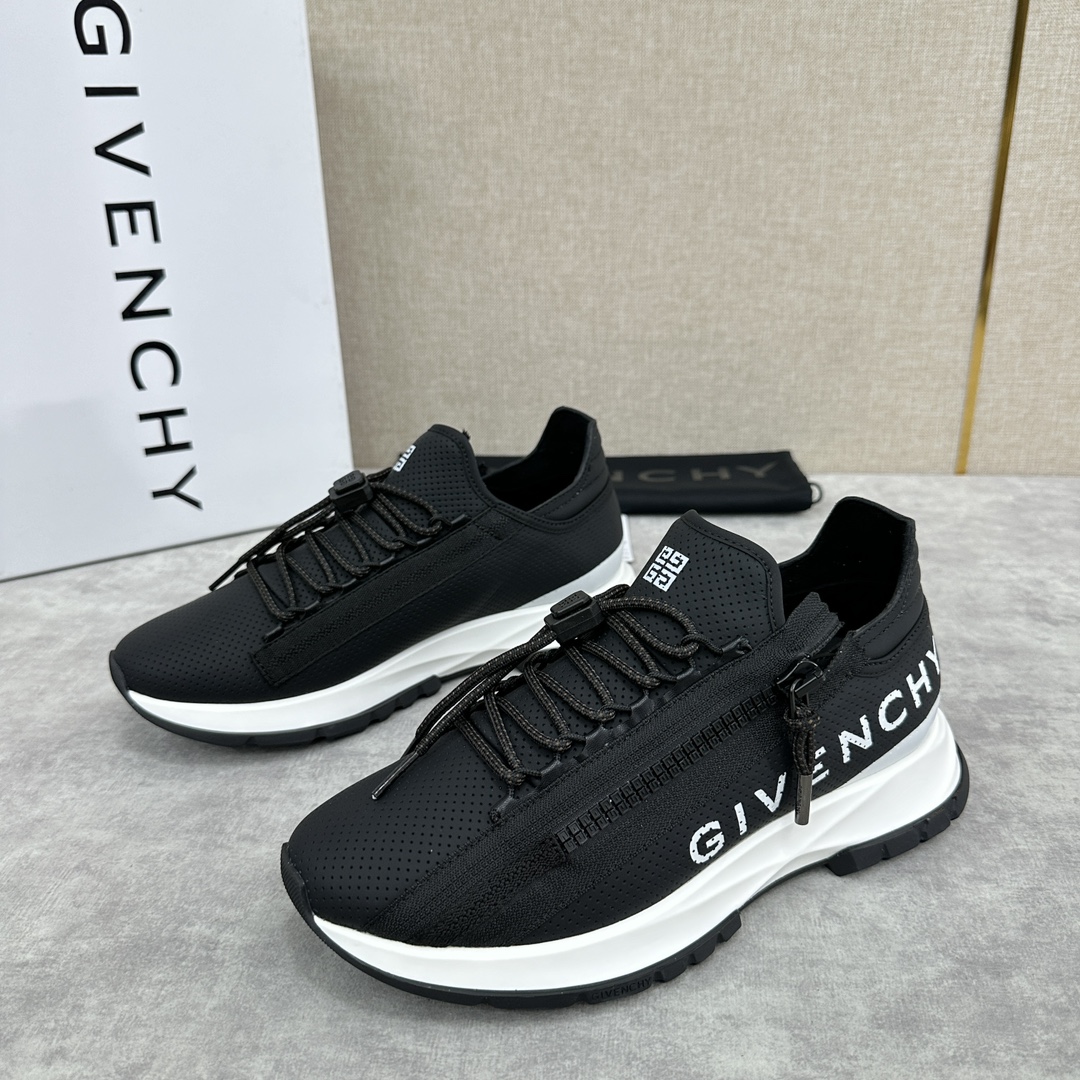 GVX新品Givench*纪梵希SPECTRE慢跑低帮拉链休闲鞋这款运动鞋采用进口牛皮冲孔设计内里牛皮打