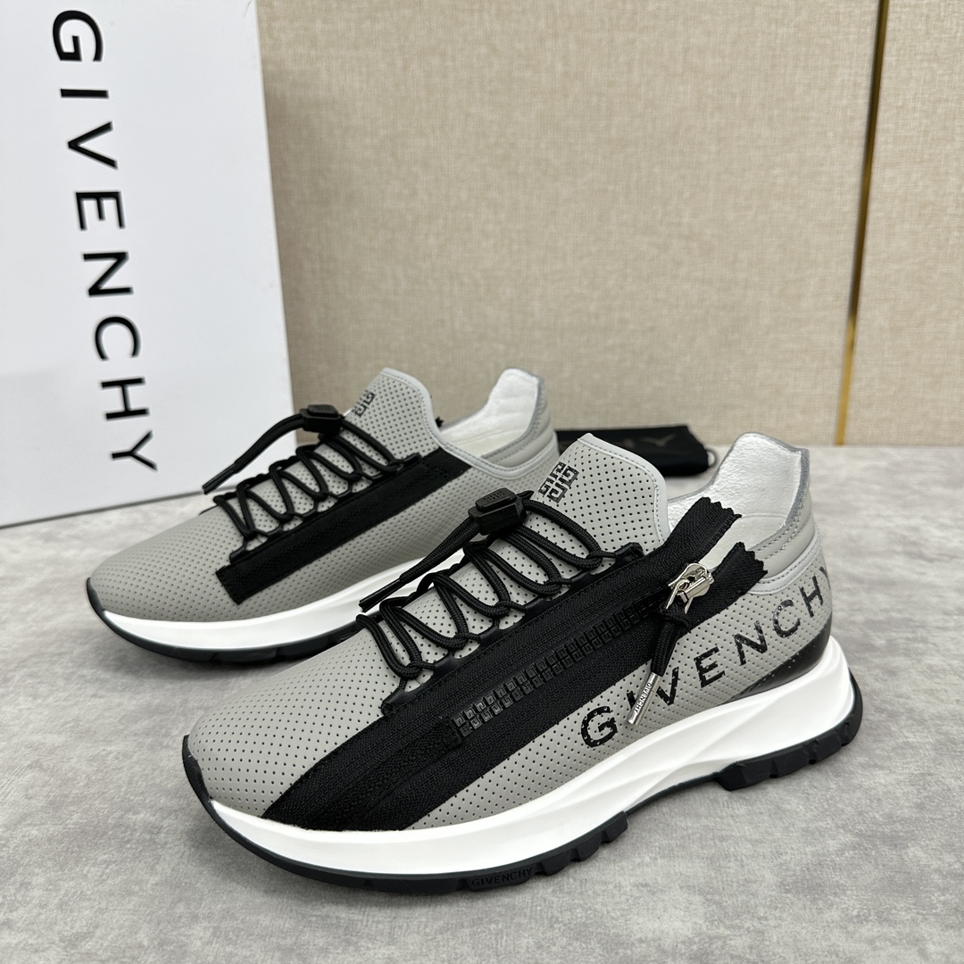 GVX新品Givench*纪梵希SPECTRE慢跑低帮拉链休闲鞋这款运动鞋采用进口牛皮冲孔设计内里牛皮打