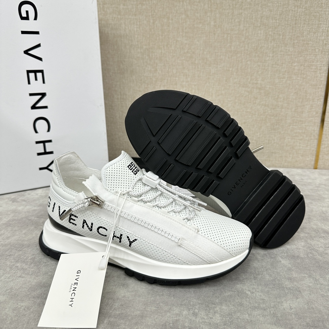 GVX新品Givench*纪梵希SPECTRE慢跑低帮拉链休闲鞋这款运动鞋采用进口牛皮冲孔设计内里牛皮打