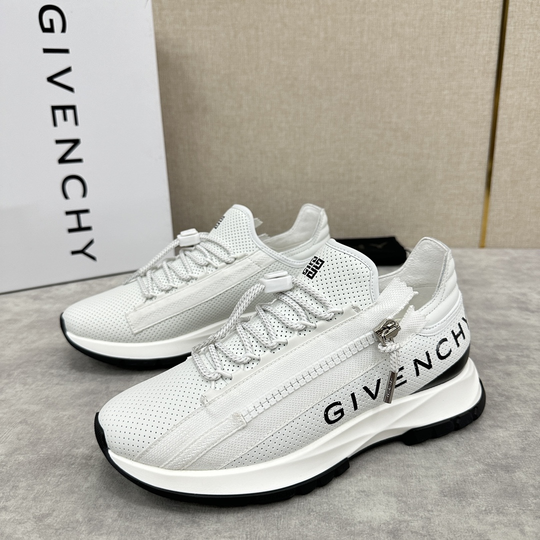 GVX新品Givench*纪梵希SPECTRE慢跑低帮拉链休闲鞋这款运动鞋采用进口牛皮冲孔设计内里牛皮打