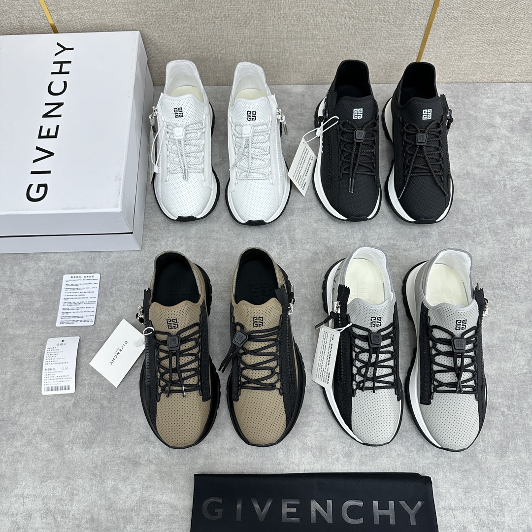 GVX新品Givench*纪梵希SPECTRE慢跑低帮拉链休闲鞋这款运动鞋采用进口牛皮冲孔设计内里牛皮打