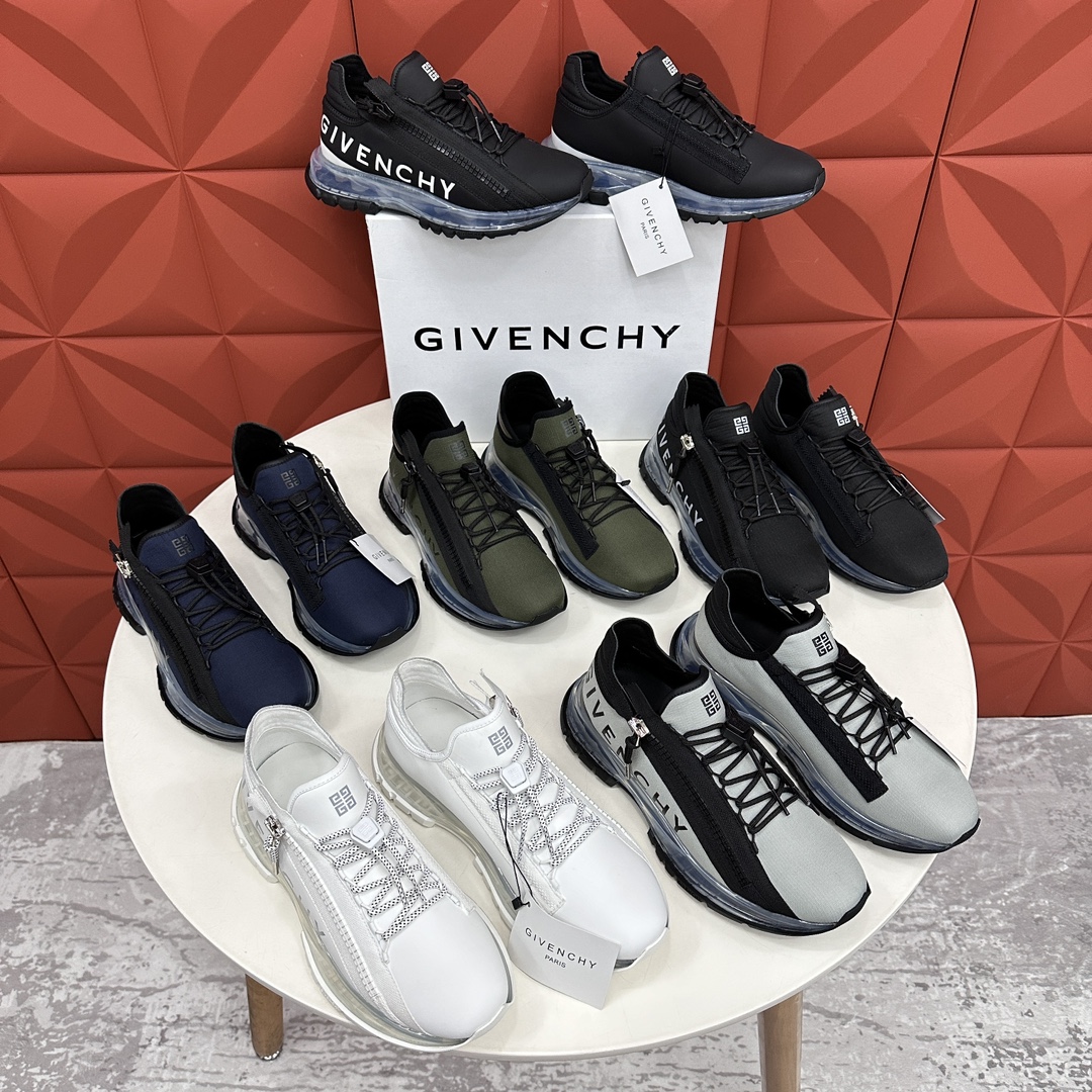 GVX新品Givench*纪梵希SPECTRE慢跑低帮拉链休闲鞋这款运动鞋采用进口牛皮5D打印印花/高科