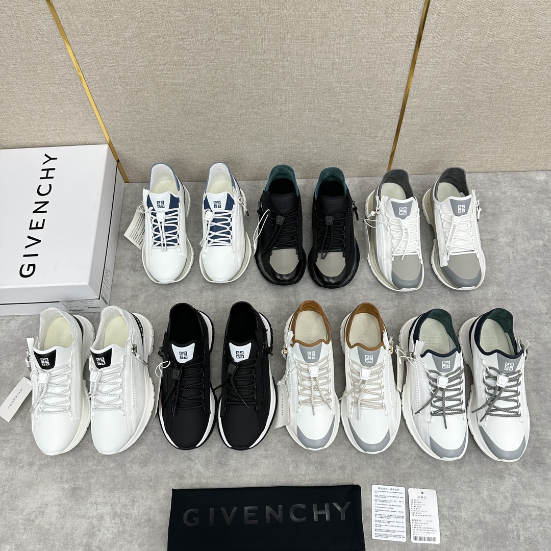 GVX新品Givench*纪梵希SPECTRE慢跑低帮拉链休闲鞋这款运动鞋采用进口牛皮5D打印印花/高科