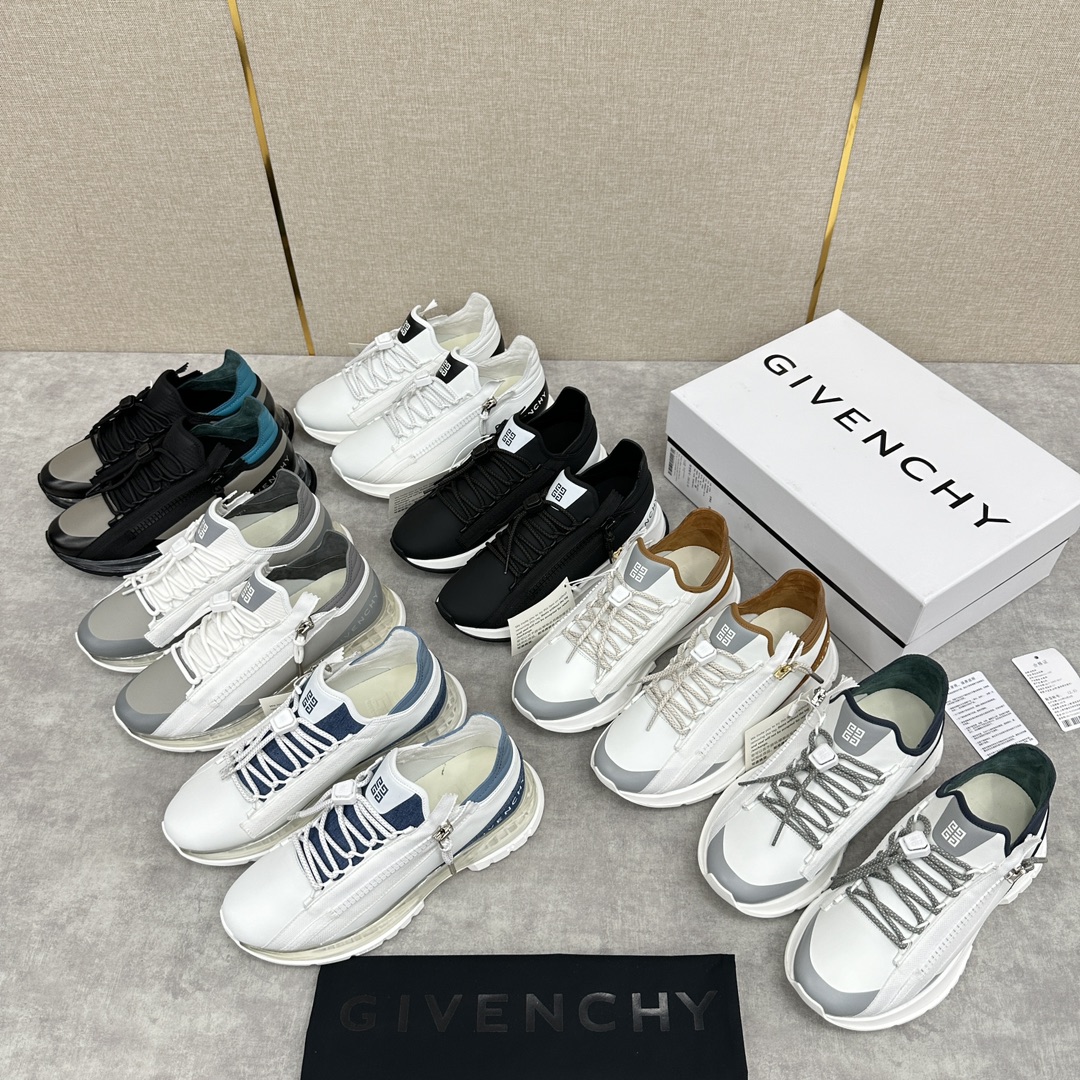 GVX新品Givench*纪梵希SPECTRE慢跑低帮拉链休闲鞋这款运动鞋采用进口牛皮5D打印印花/高科