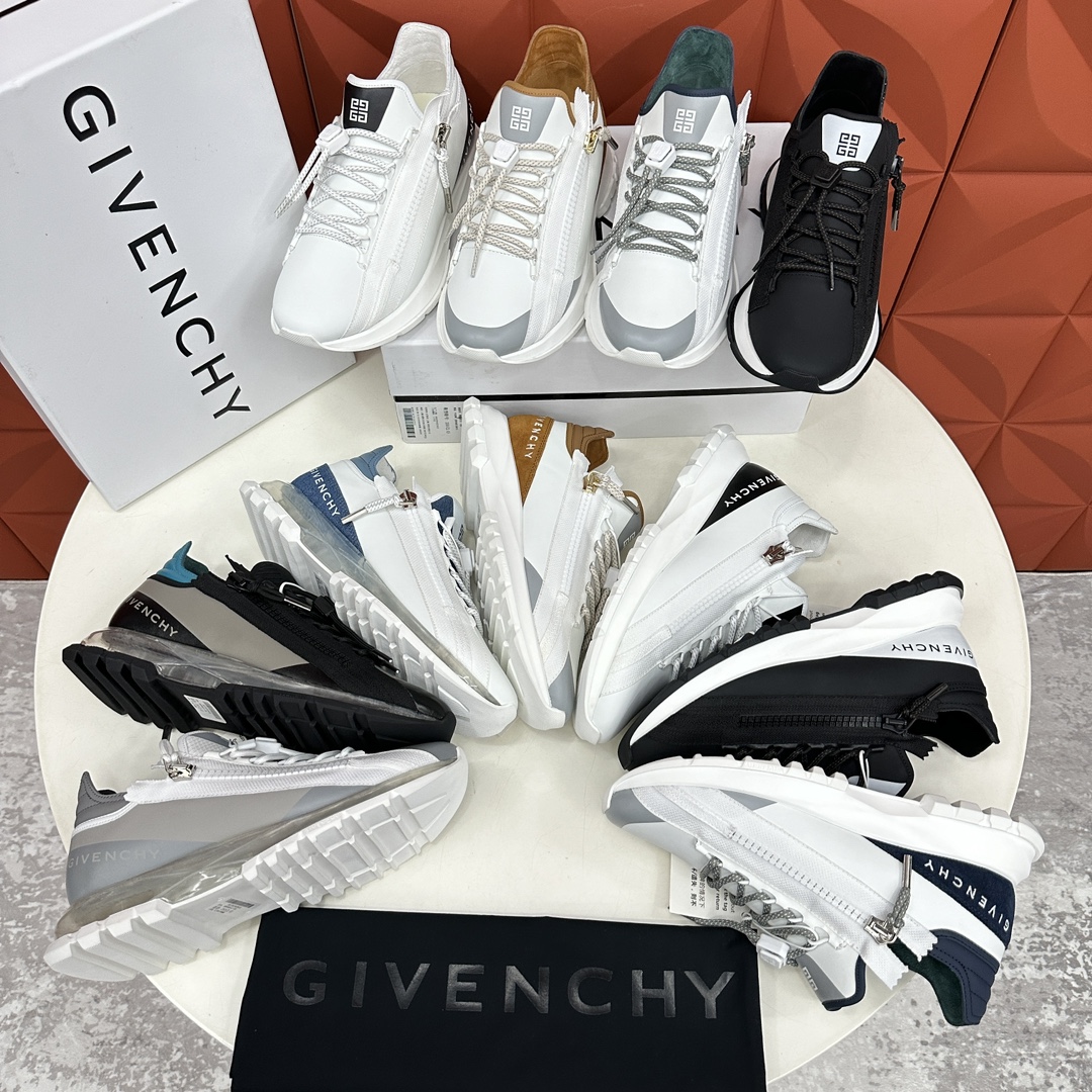 GVX新品Givench*纪梵希SPECTRE慢跑低帮拉链休闲鞋这款运动鞋采用进口牛皮5D打印印花/高科