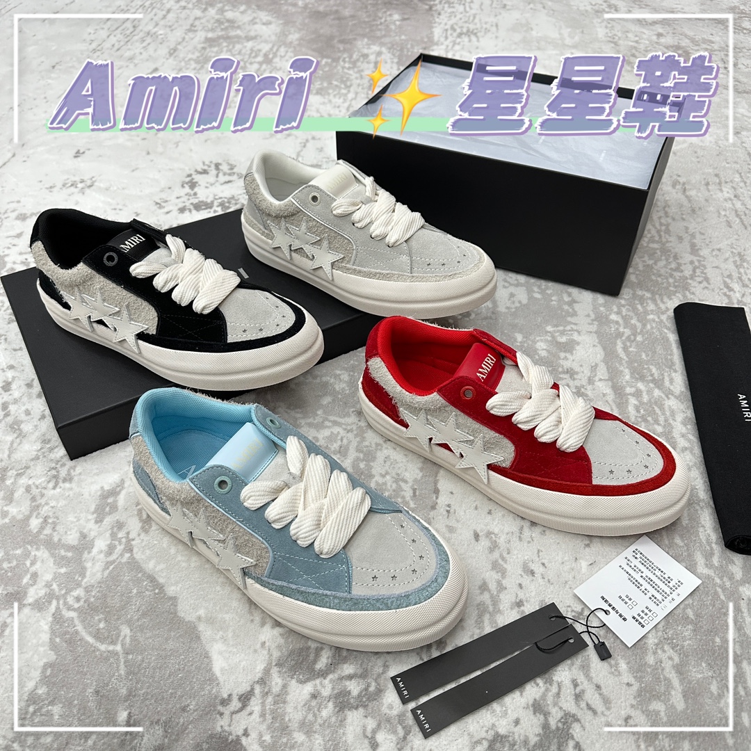 AMIR*新品星星鞋埃米-尔SUNSETSKATE低帮休闲运动板鞋标准专柜码数3945#