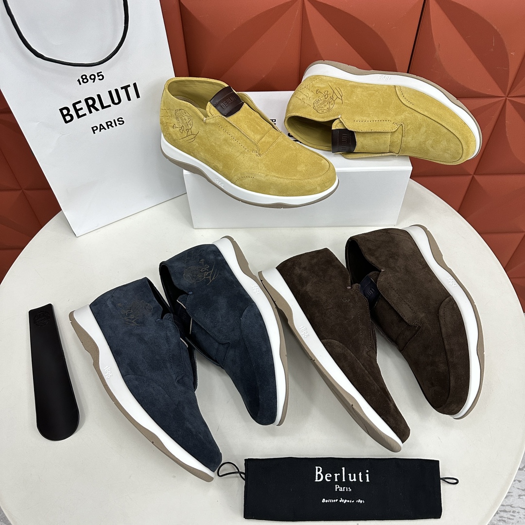 Berlut*布鲁提独家新品推出Echappée系列漫步鞋履官方10,400全新的的非正装鞋系列“Ech