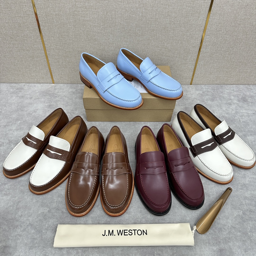 J.M.Westo*n威士-顿品牌经典180系列乐福鞋皮鞋法国顶级皮鞋品牌威士-顿皮鞋品牌起源于1891