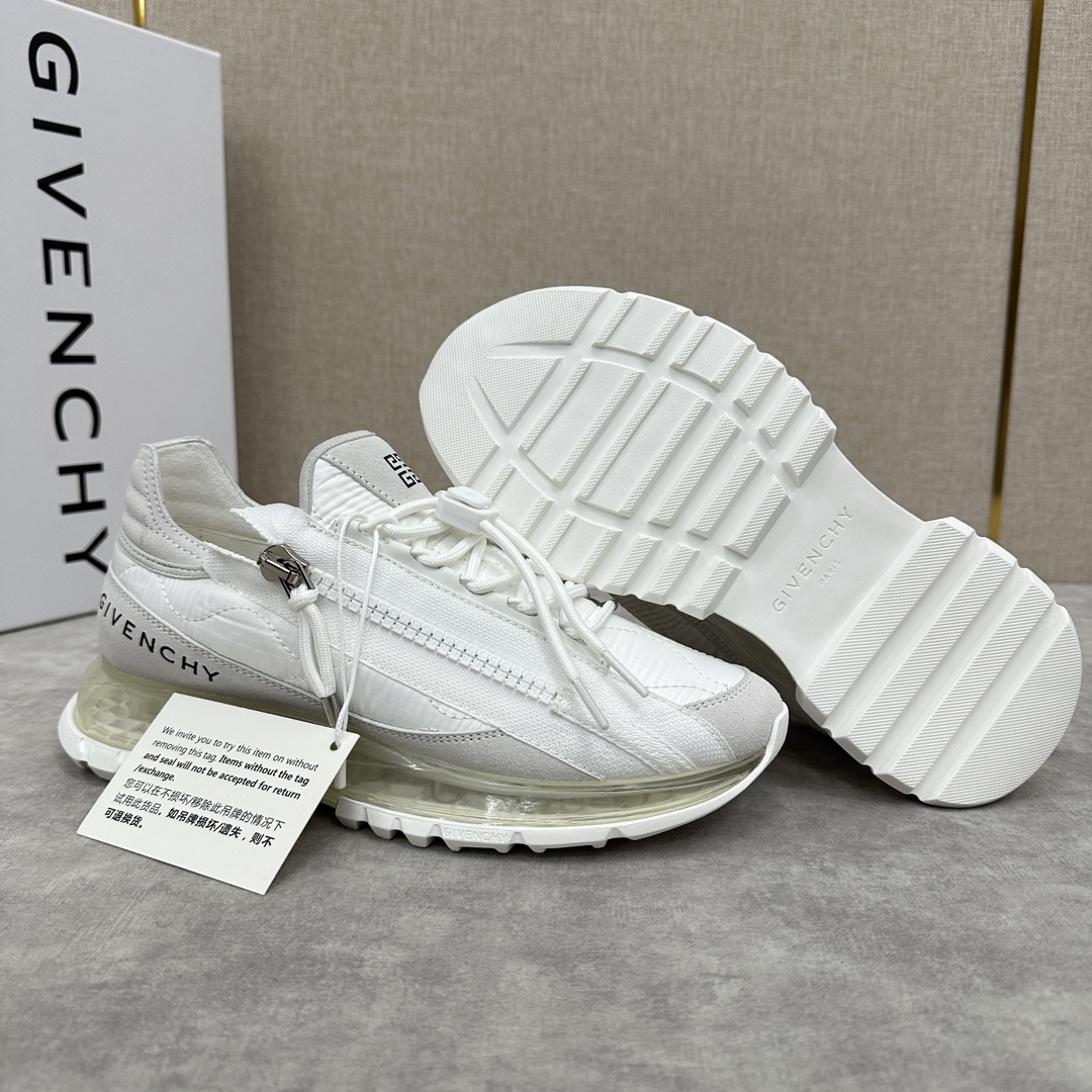 GVX新品Givench*纪梵希SPECTRE慢跑气垫鞋官方7,390低帮拉链休闲鞋这款运动鞋采用科技布