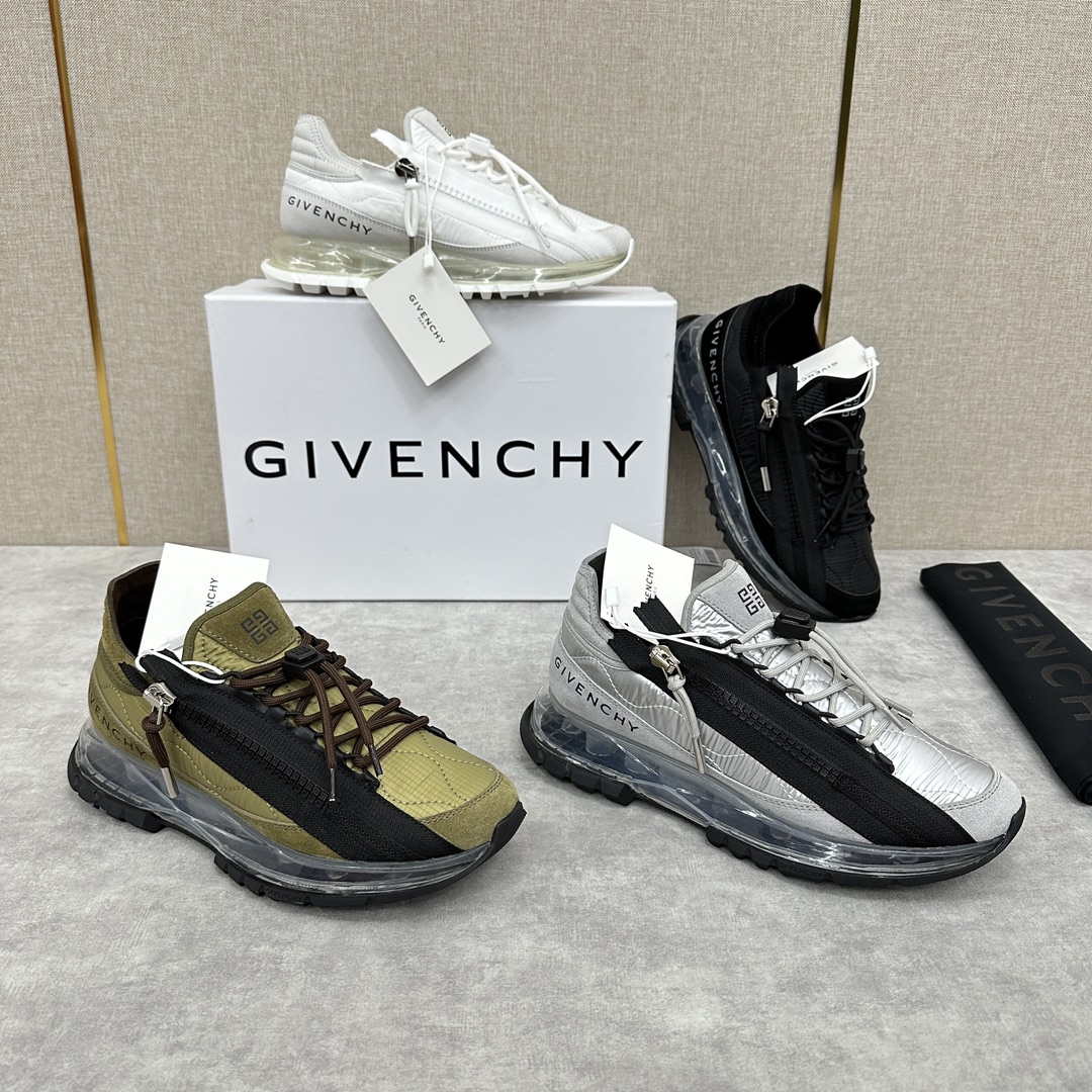 GVX新品Givench*纪梵希SPECTRE慢跑气垫鞋官方7,390低帮拉链休闲鞋这款运动鞋采用科技布