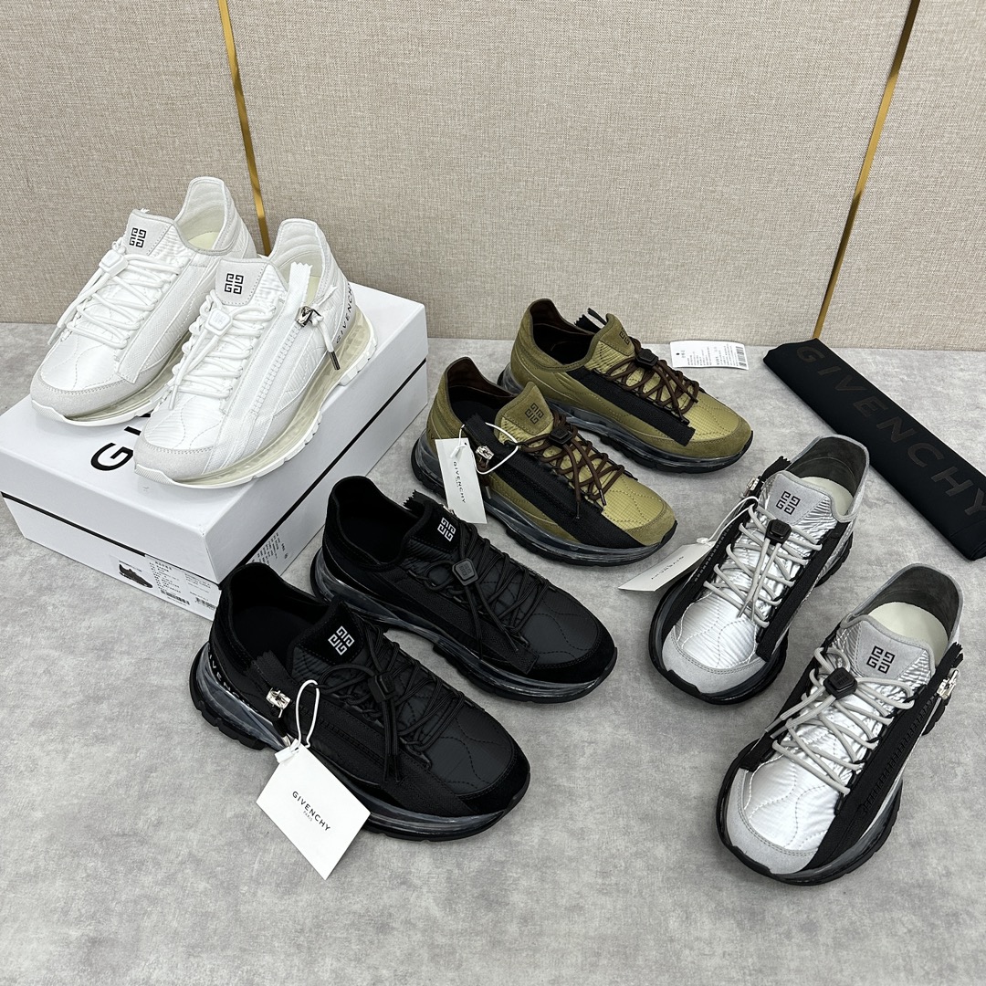 GVX新品Givench*纪梵希SPECTRE慢跑气垫鞋官方7,390低帮拉链休闲鞋这款运动鞋采用科技布