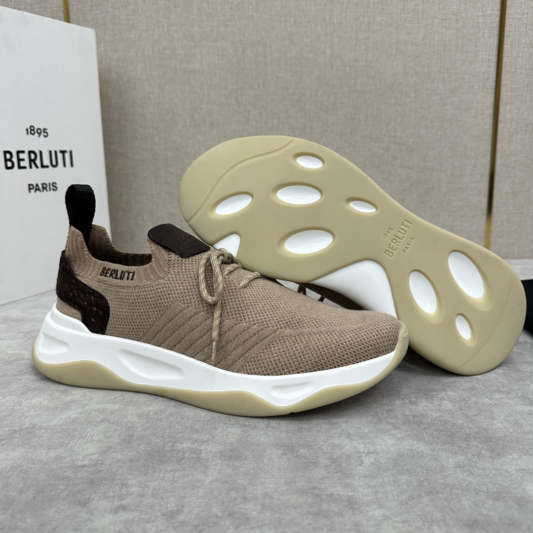 Berlut*布鲁提新品Shadow飞织运动鞋官方10,700原版开发打造轻盈格调如影随行Shadow运