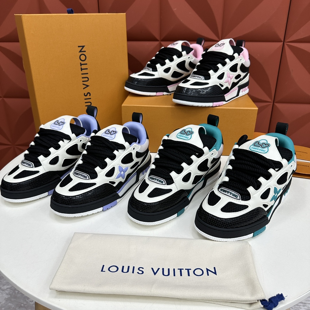L家新品SK8复古运动鞋2023走秀春款面包鞋VirgilAbloh遗作延续TheView专业滑板鞋款这