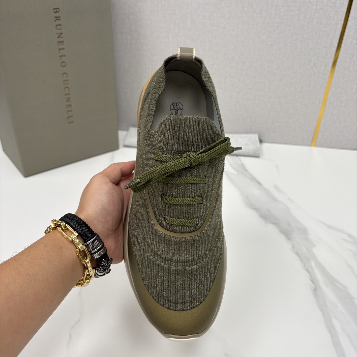 💋💍BC 新品 Brunello Cucinell* 针织运动鞋系列 官方 9,600 当意大利匠心邂逅