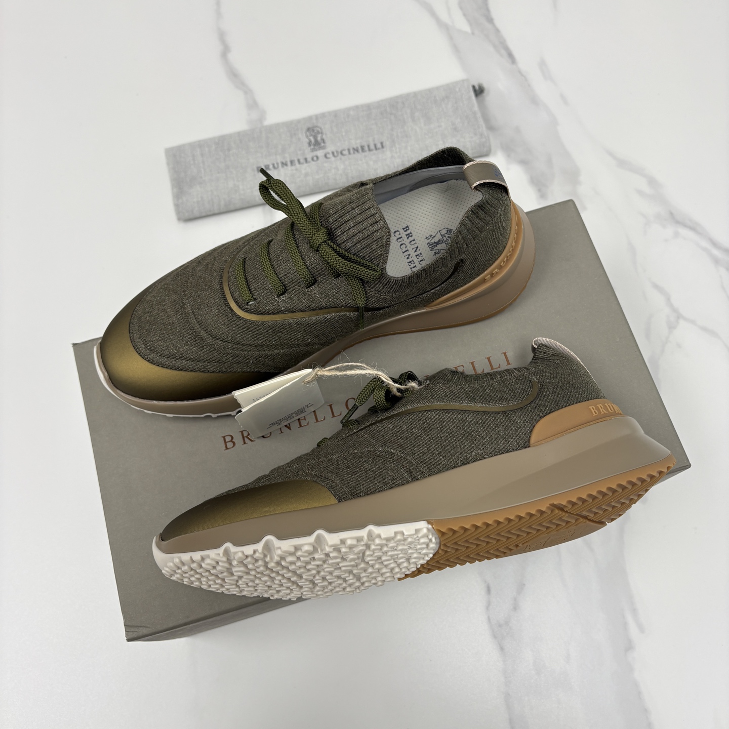 💋💍BC 新品 Brunello Cucinell* 针织运动鞋系列 官方 9,600 当意大利匠心邂逅