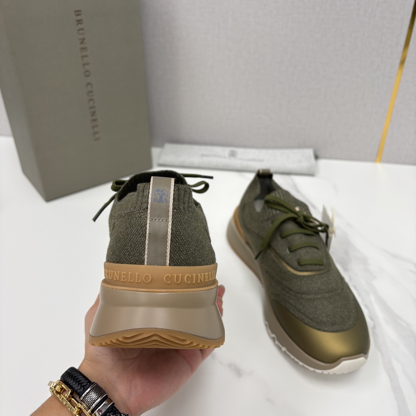💋💍BC 新品 Brunello Cucinell* 针织运动鞋系列 官方 9,600 当意大利匠心邂逅