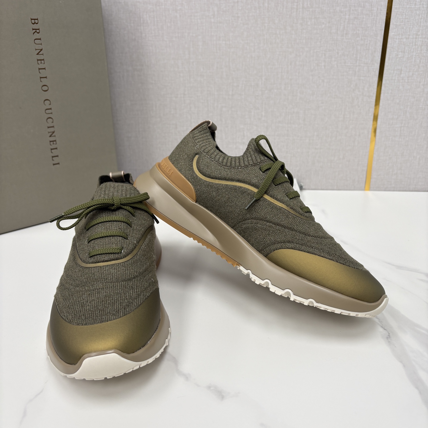 💋💍BC 新品 Brunello Cucinell* 针织运动鞋系列 官方 9,600 当意大利匠心邂逅