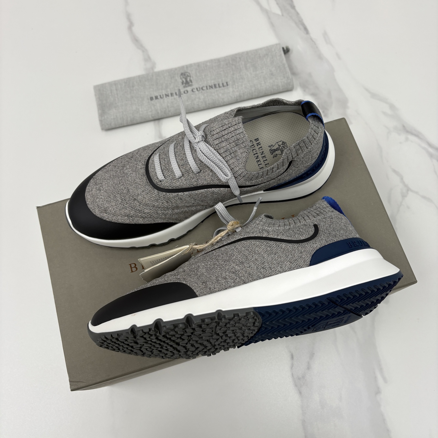 💋💍BC 新品 Brunello Cucinell* 针织运动鞋系列 官方 9,600 当意大利匠心邂逅