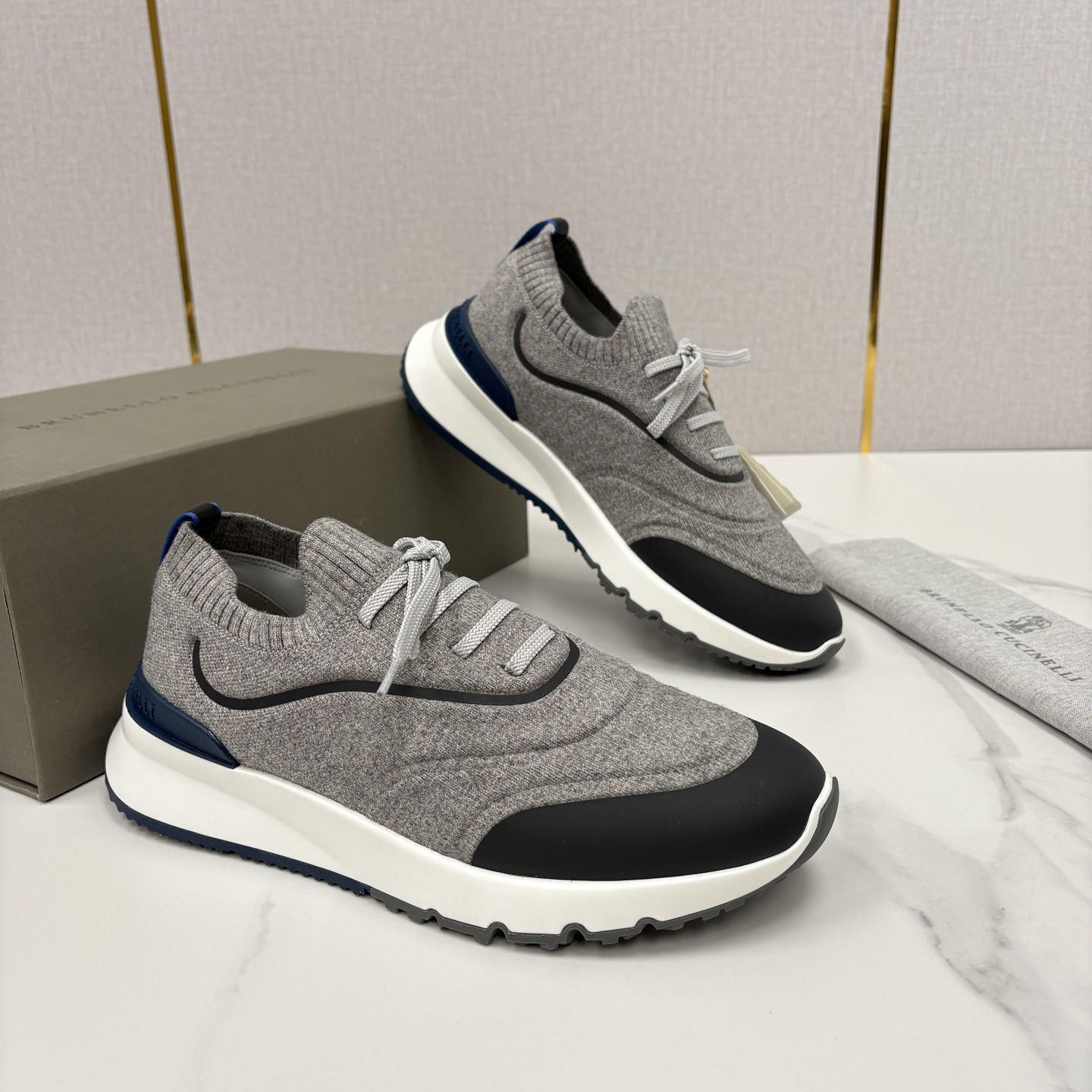 💋💍BC 新品 Brunello Cucinell* 针织运动鞋系列 官方 9,600 当意大利匠心邂逅