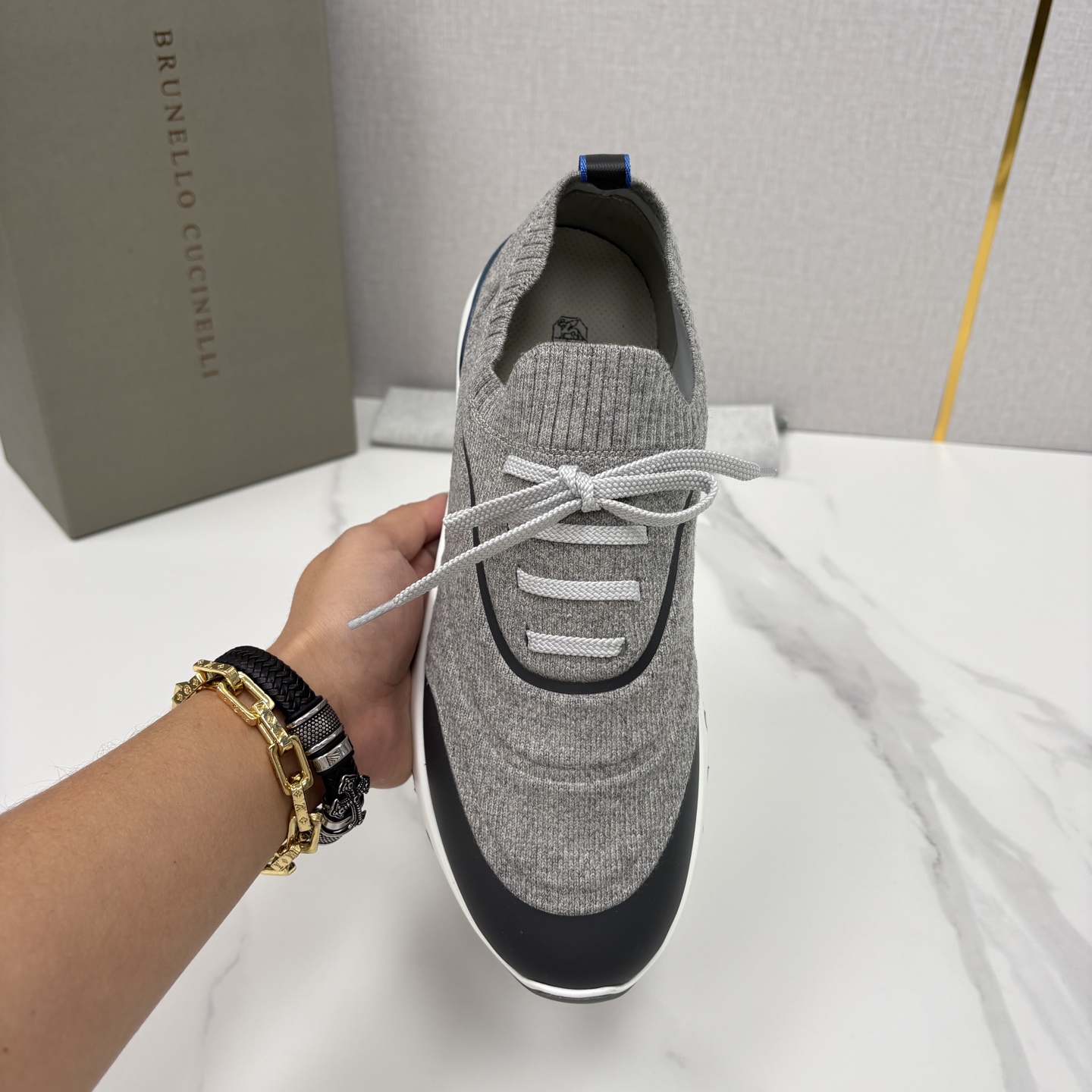 💋💍BC 新品 Brunello Cucinell* 针织运动鞋系列 官方 9,600 当意大利匠心邂逅