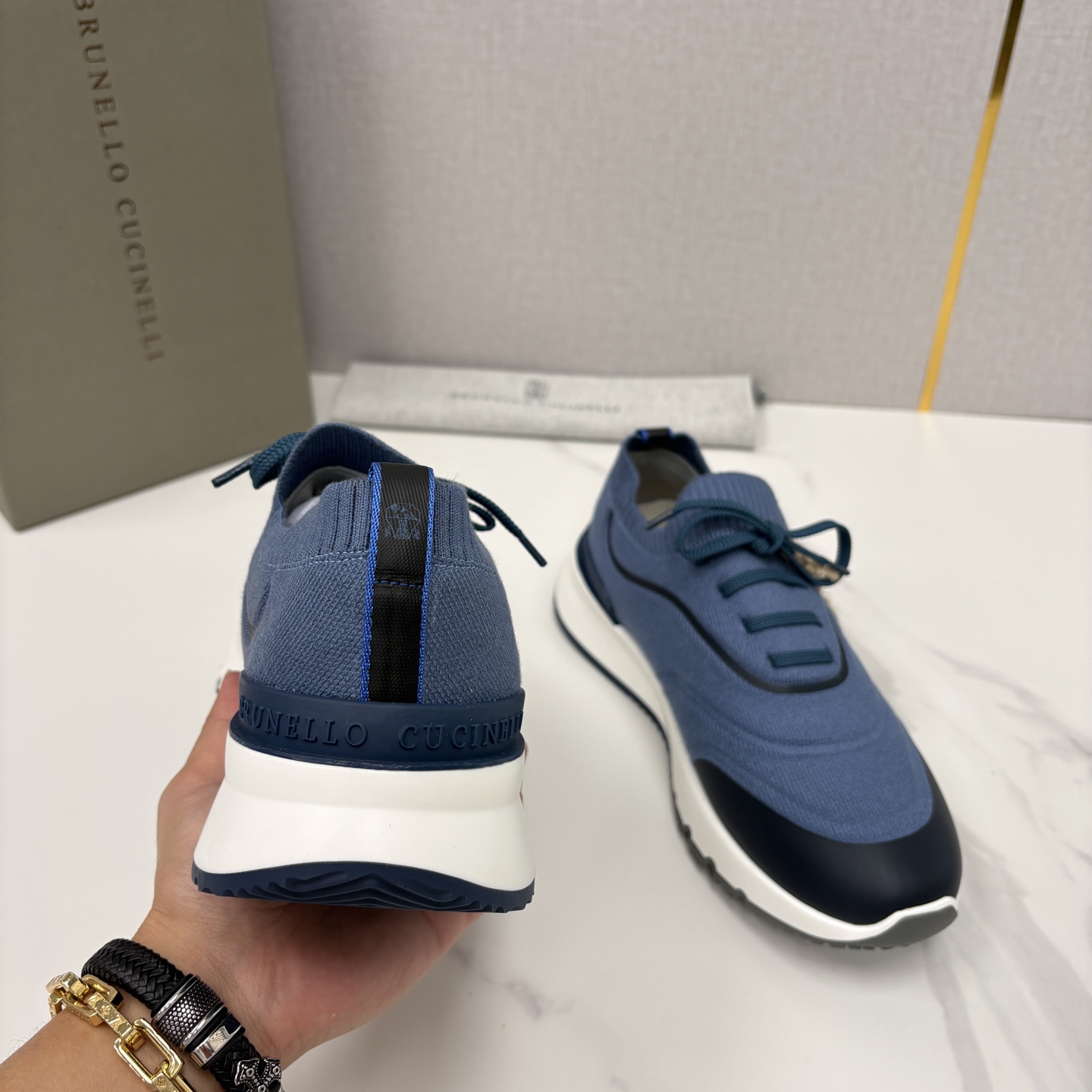 💋💍BC 新品 Brunello Cucinell* 针织运动鞋系列 官方 9,600 当意大利匠心邂逅