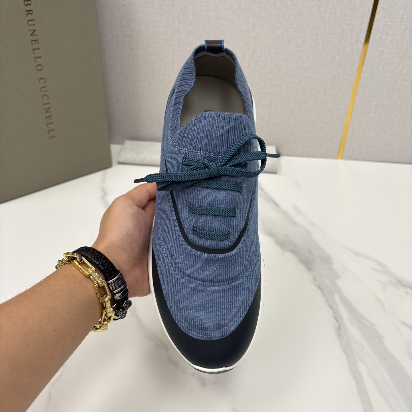 💋💍BC 新品 Brunello Cucinell* 针织运动鞋系列 官方 9,600 当意大利匠心邂逅