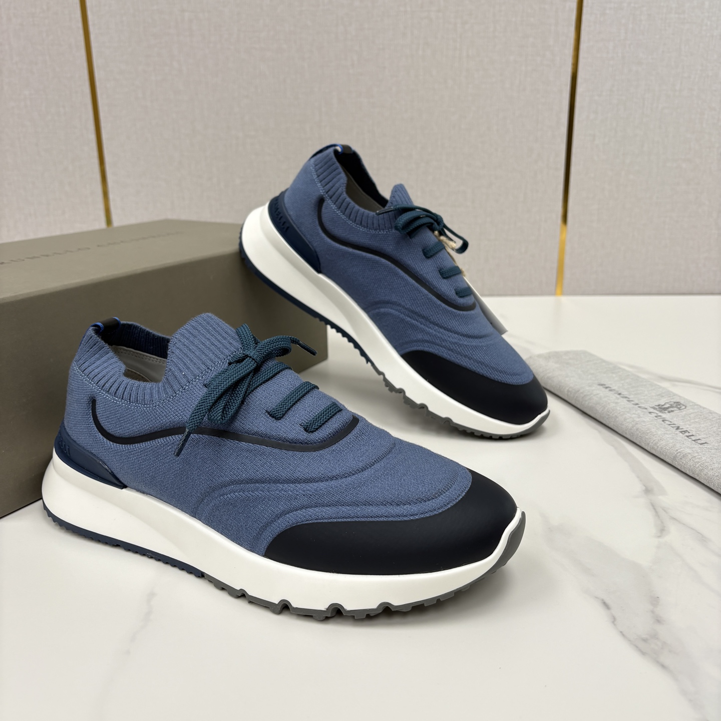 💋💍BC 新品 Brunello Cucinell* 针织运动鞋系列 官方 9,600 当意大利匠心邂逅