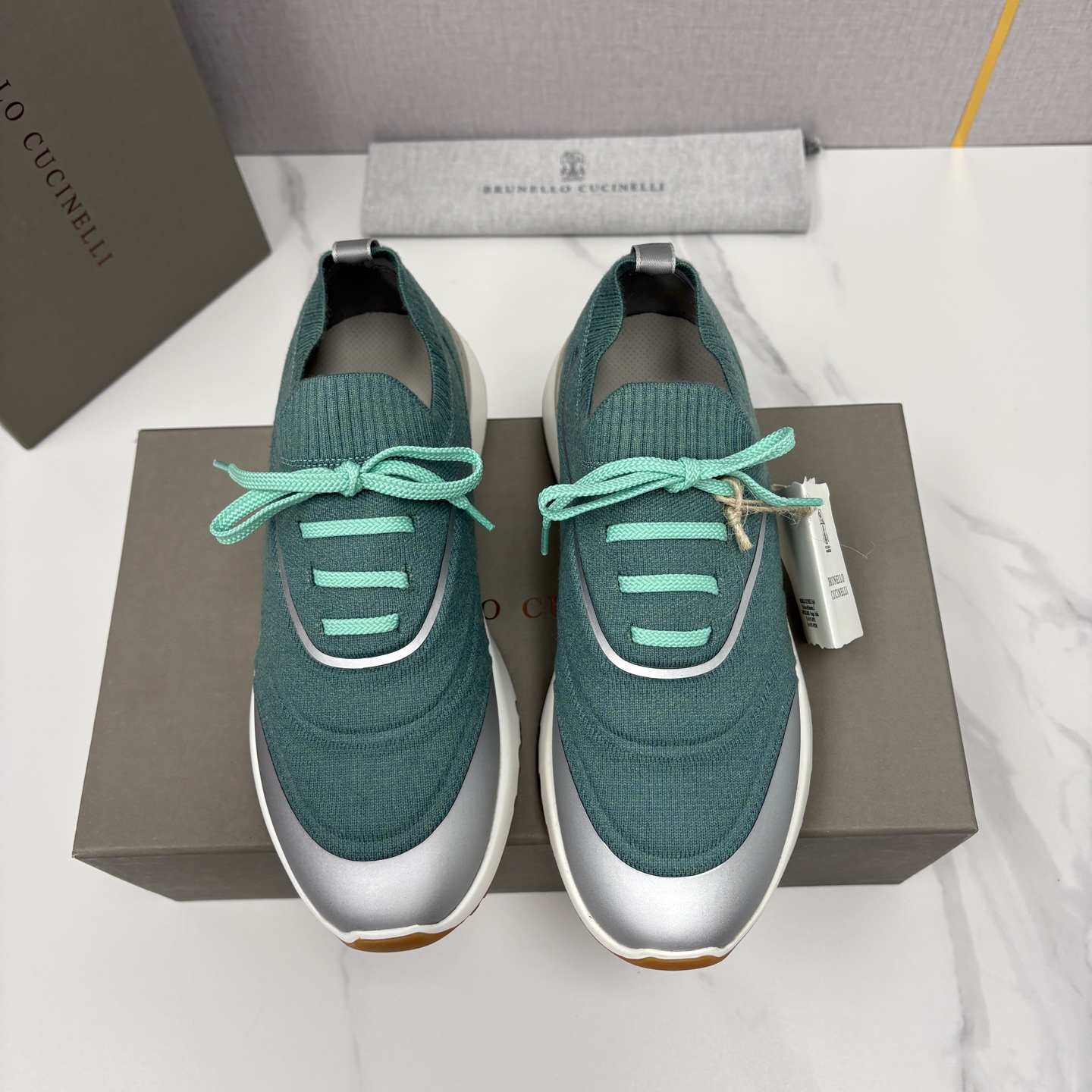 💋💍BC 新品 Brunello Cucinell* 针织运动鞋系列 官方 9,600 当意大利匠心邂逅