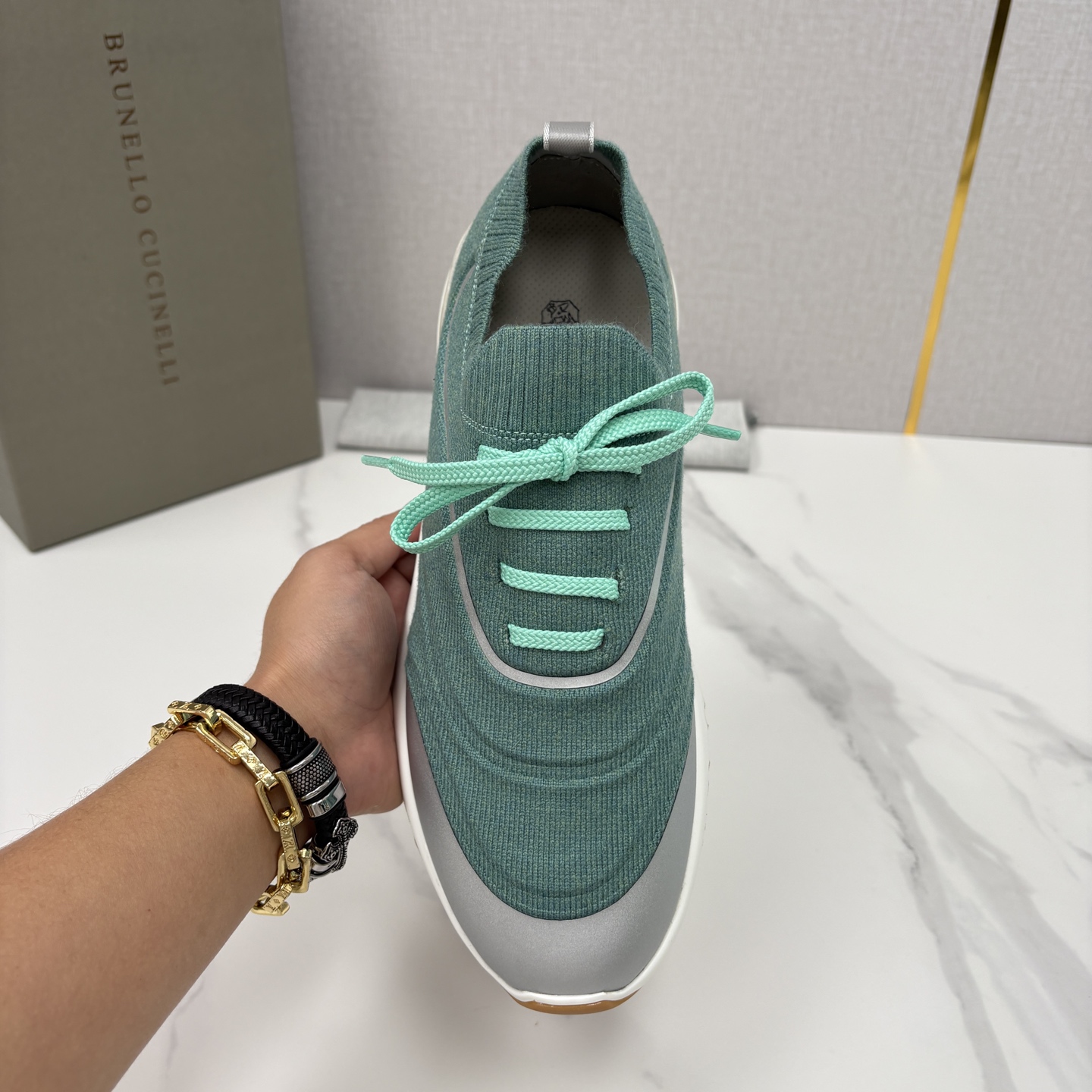 💋💍BC 新品 Brunello Cucinell* 针织运动鞋系列 官方 9,600 当意大利匠心邂逅