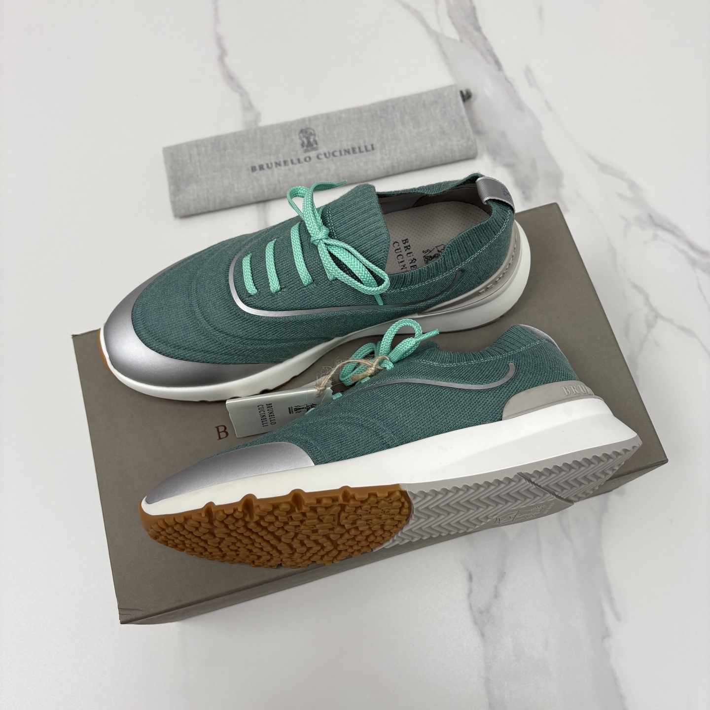 💋💍BC 新品 Brunello Cucinell* 针织运动鞋系列 官方 9,600 当意大利匠心邂逅