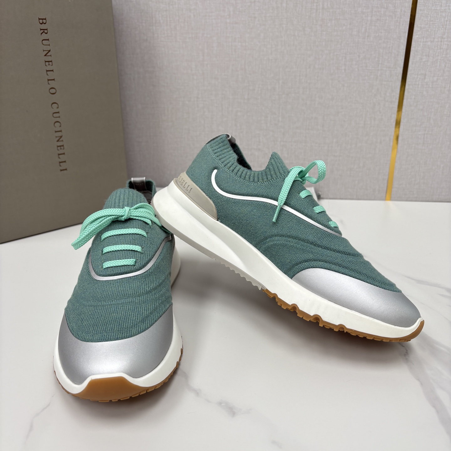 💋💍BC 新品 Brunello Cucinell* 针织运动鞋系列 官方 9,600 当意大利匠心邂逅