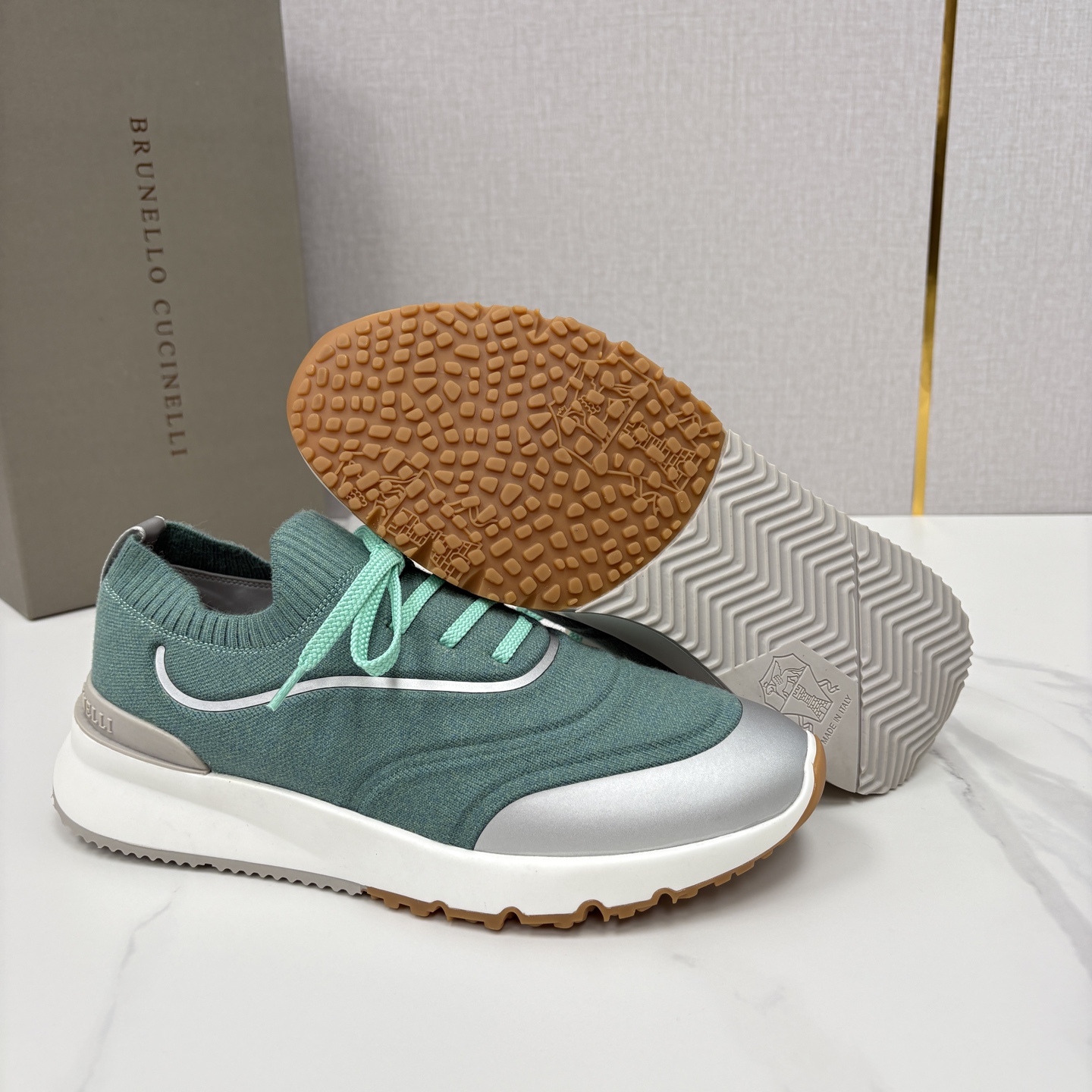 💋💍BC 新品 Brunello Cucinell* 针织运动鞋系列 官方 9,600 当意大利匠心邂逅
