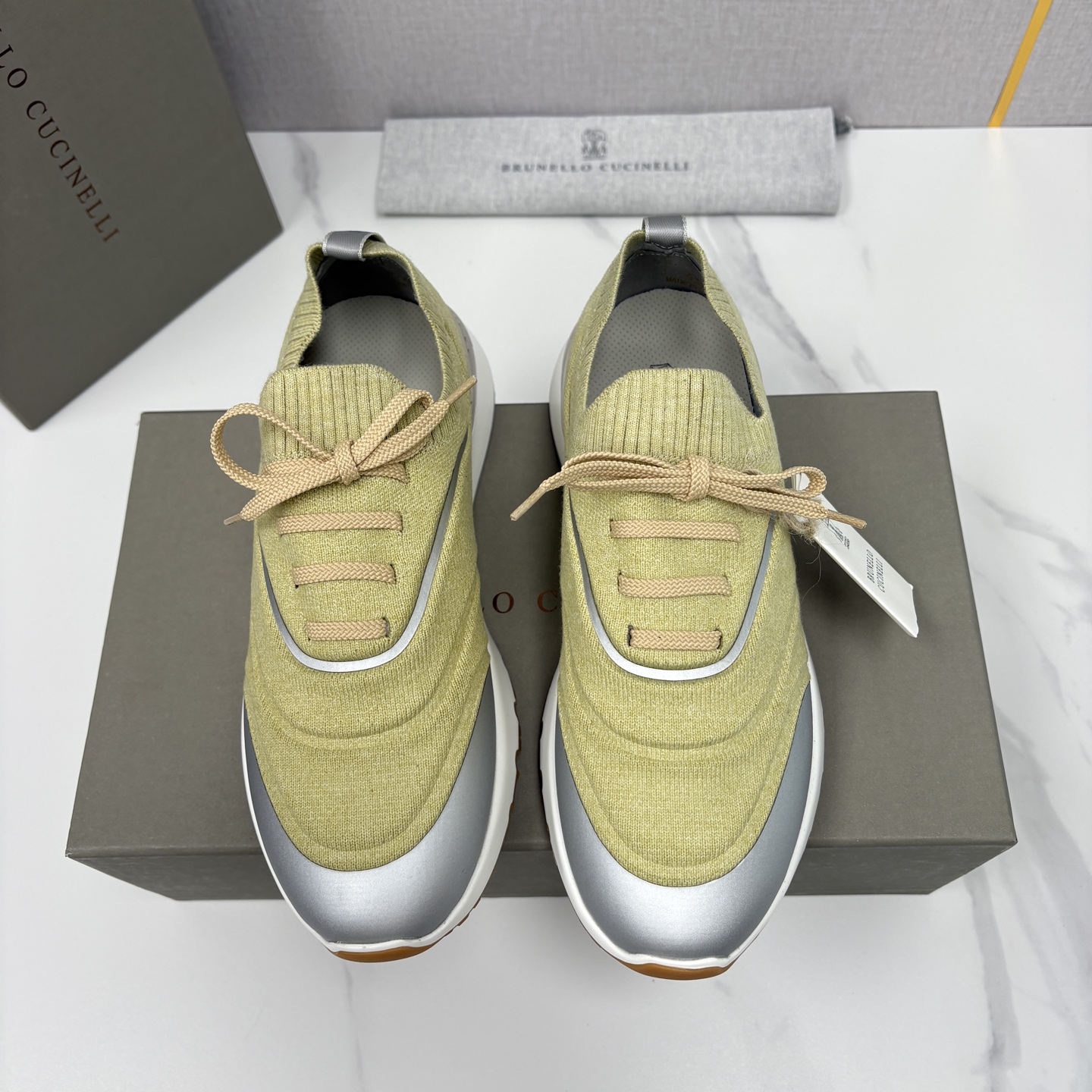 💋💍BC 新品 Brunello Cucinell* 针织运动鞋系列 官方 9,600 当意大利匠心邂逅