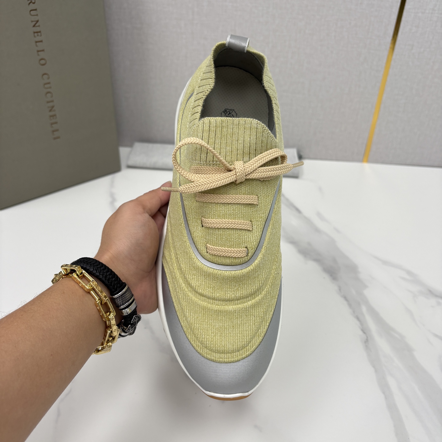 💋💍BC 新品 Brunello Cucinell* 针织运动鞋系列 官方 9,600 当意大利匠心邂逅