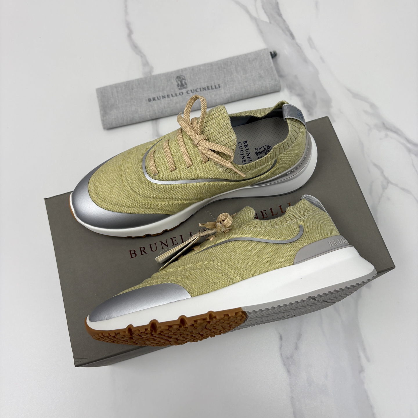 💋💍BC 新品 Brunello Cucinell* 针织运动鞋系列 官方 9,600 当意大利匠心邂逅