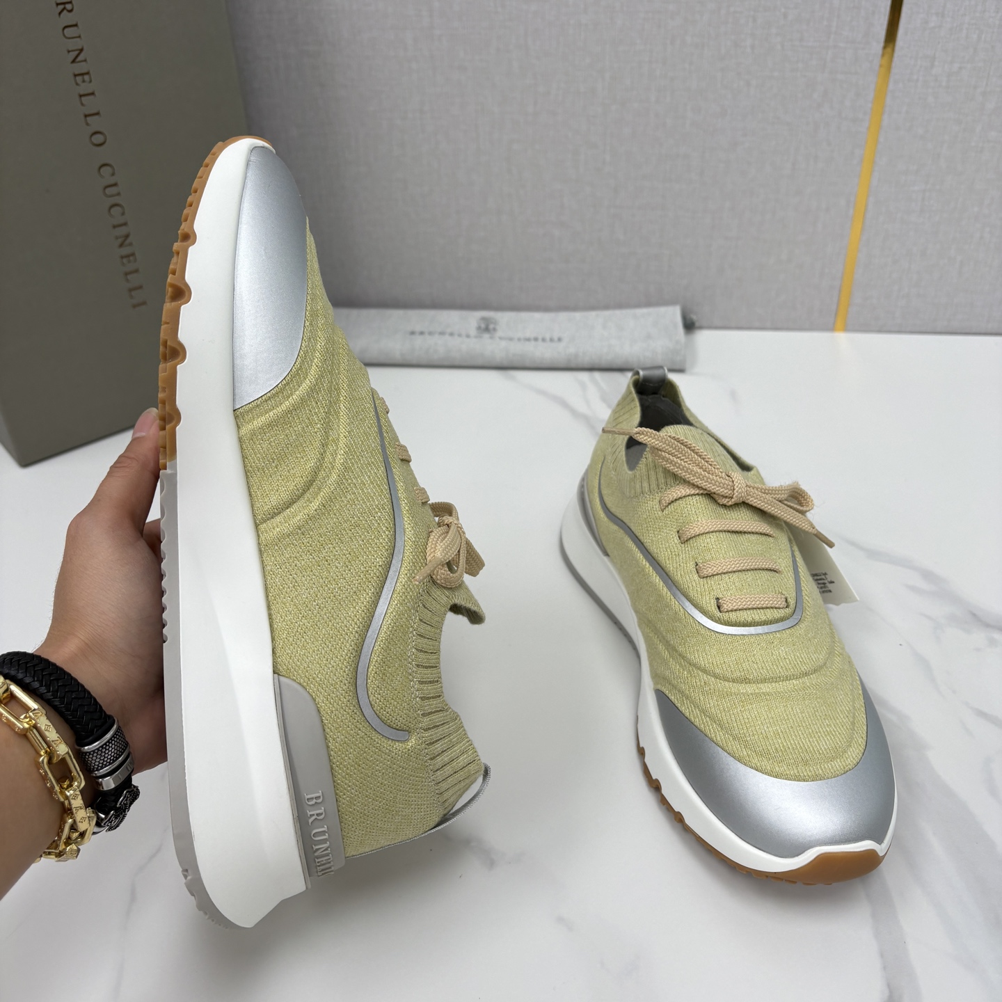 💋💍BC 新品 Brunello Cucinell* 针织运动鞋系列 官方 9,600 当意大利匠心邂逅
