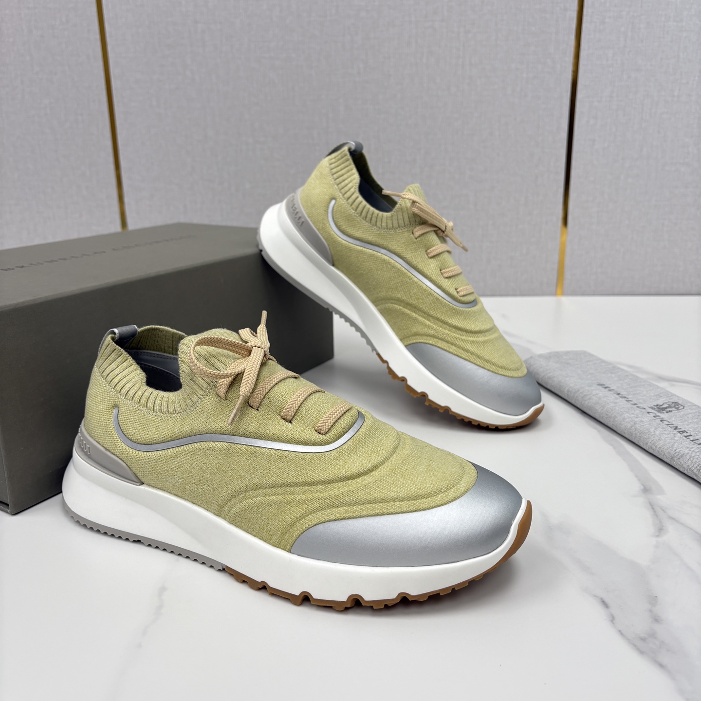 💋💍BC 新品 Brunello Cucinell* 针织运动鞋系列 官方 9,600 当意大利匠心邂逅