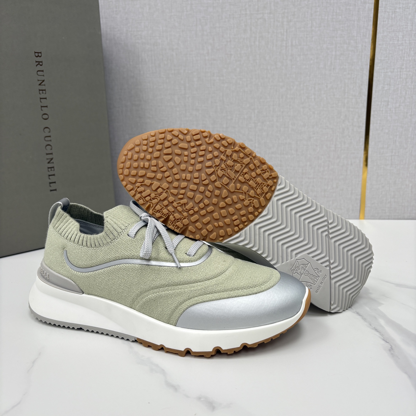 💋💍BC 新品 Brunello Cucinell* 针织运动鞋系列 官方 9,600 当意大利匠心邂逅