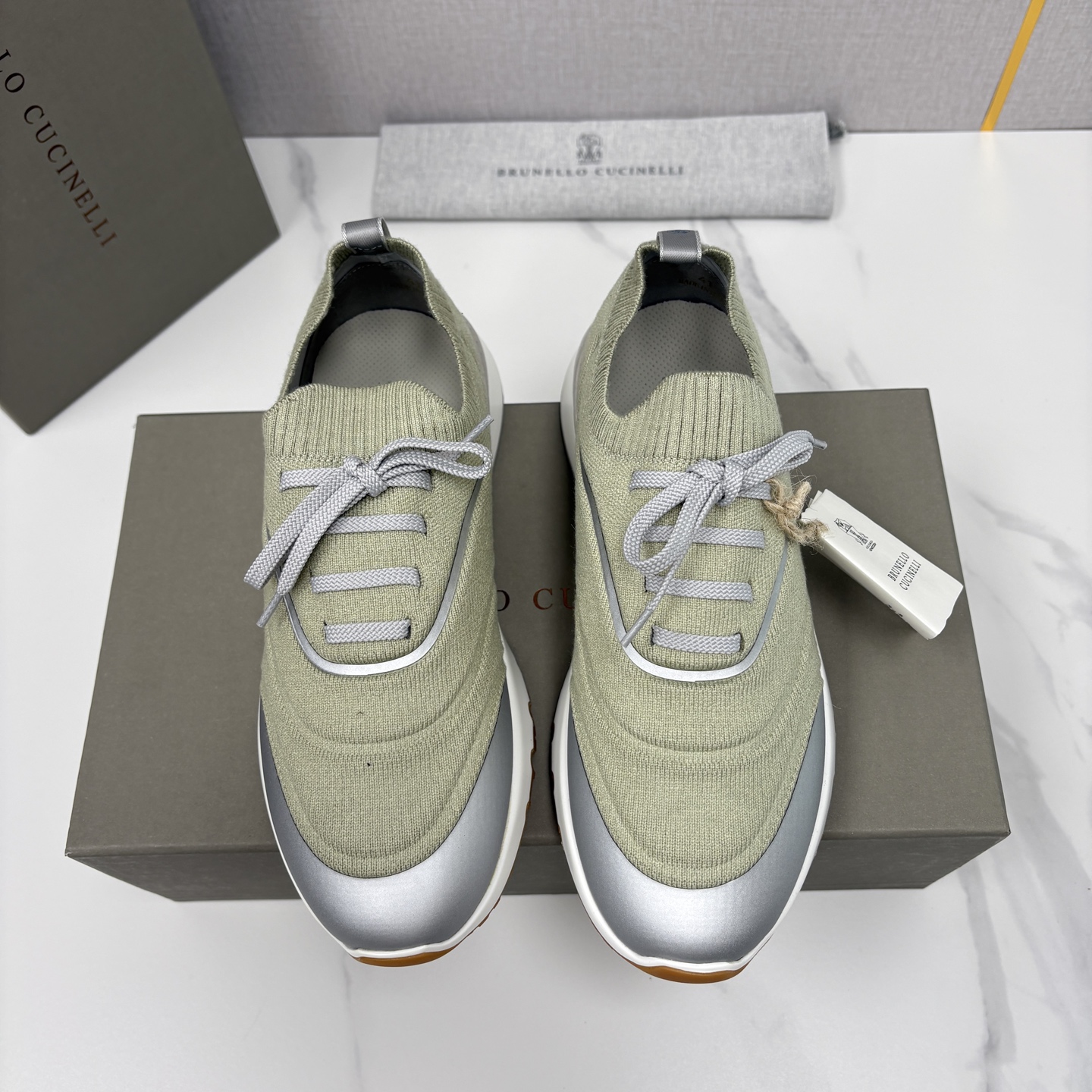 💋💍BC 新品 Brunello Cucinell* 针织运动鞋系列 官方 9,600 当意大利匠心邂逅