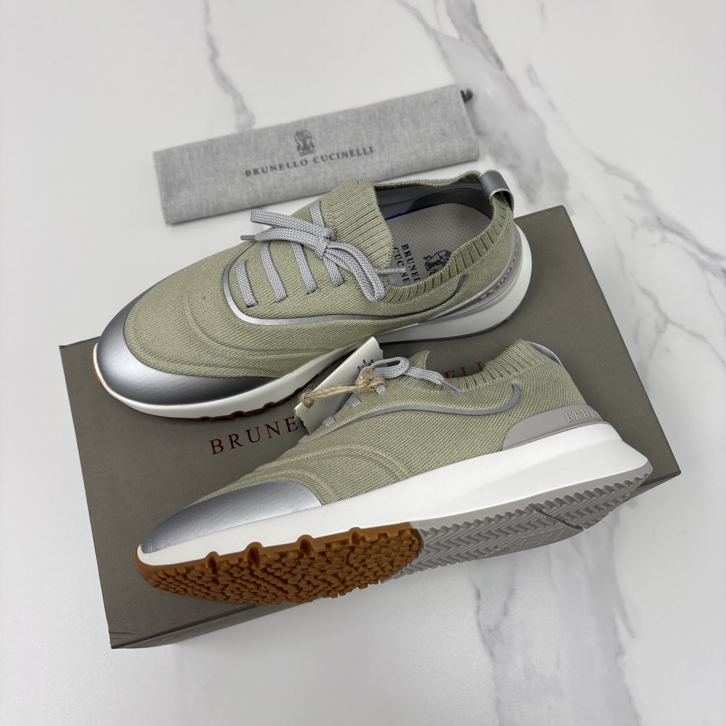 💋💍BC 新品 Brunello Cucinell* 针织运动鞋系列 官方 9,600 当意大利匠心邂逅