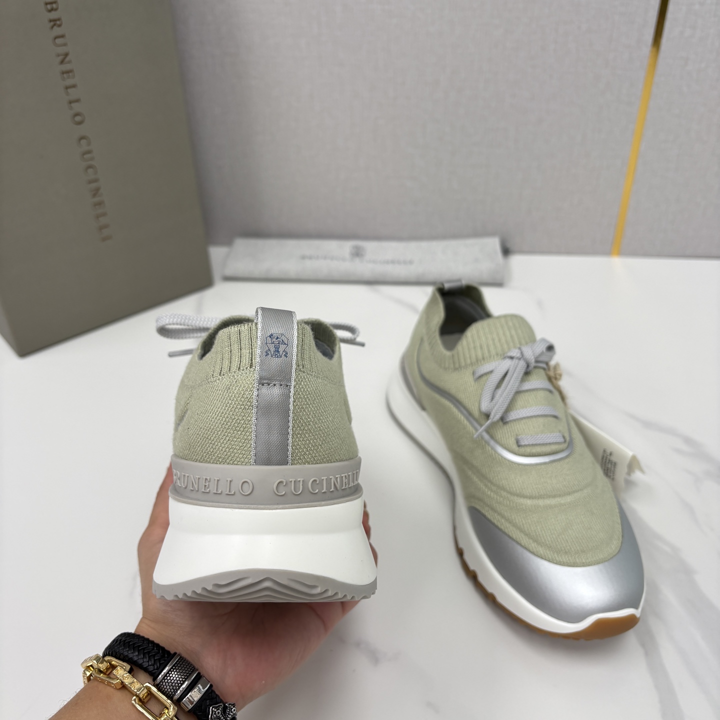 💋💍BC 新品 Brunello Cucinell* 针织运动鞋系列 官方 9,600 当意大利匠心邂逅