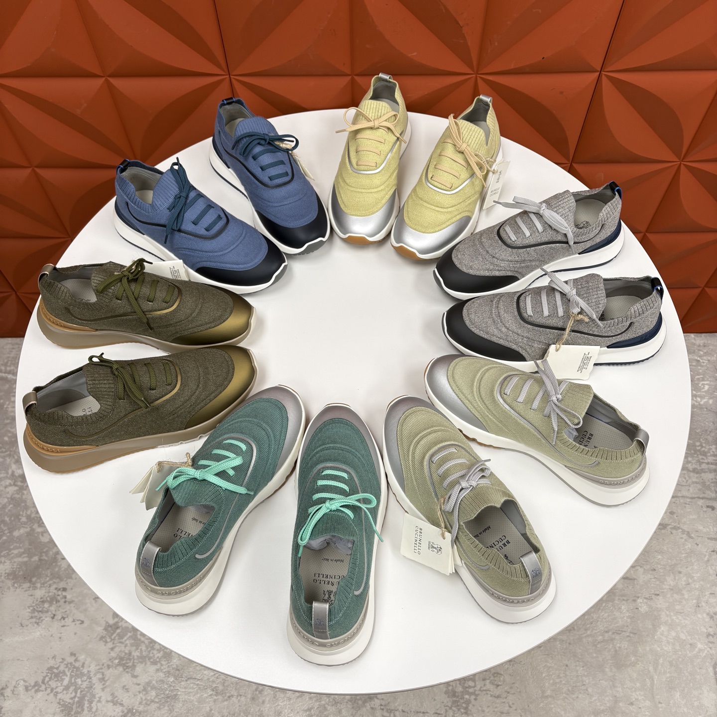 💋💍BC 新品 Brunello Cucinell* 针织运动鞋系列 官方 9,600 当意大利匠心邂逅